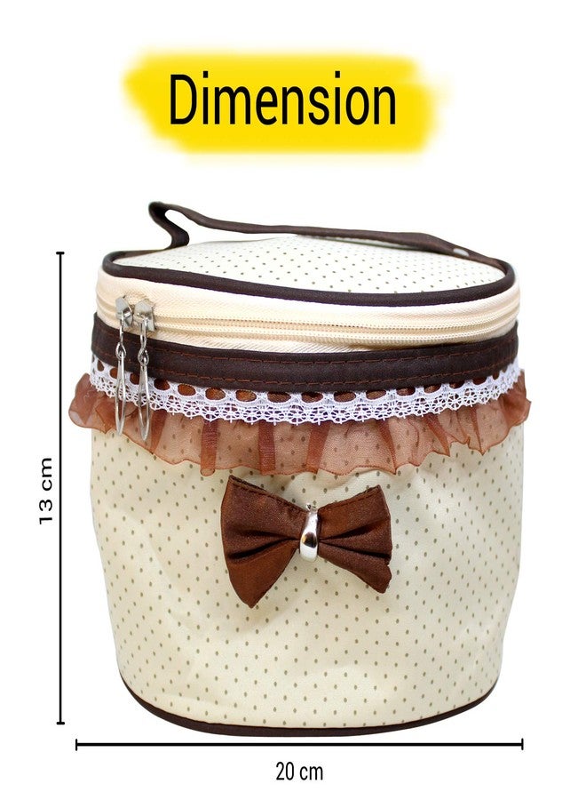 تايد ريبنس حقيبة مكياج من TIED RIBBONS، منظم مستحضرات تجميل للسفر للفتيات والسيدات (20 سم × 13 سم) - Image 5